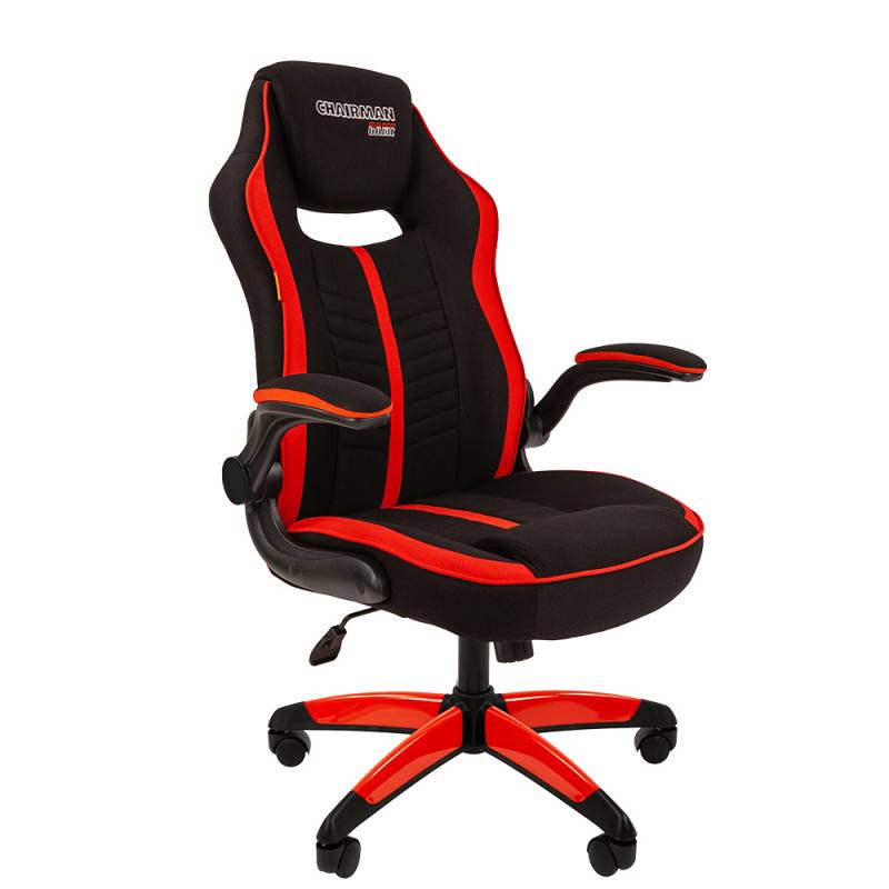 Игровое кресло Chairman game 19 Россия текстиль черно-красный главное фото