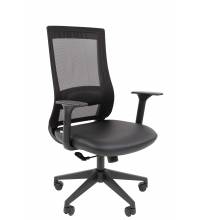 Кресло руководителя Chairman 500LT Россия экокожа черный/TW-01 черный Б/П