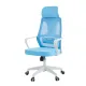 Кресло руководителя Chairman CH636 белый пластик, синий. Фото товара с разных ракурсов.