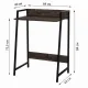 Стол на металлокаркасе BRABIX LOFT CD-003, 640х420х840 мм, цвет морёный дуб, 641215. Фото товара с разных ракурсов.
